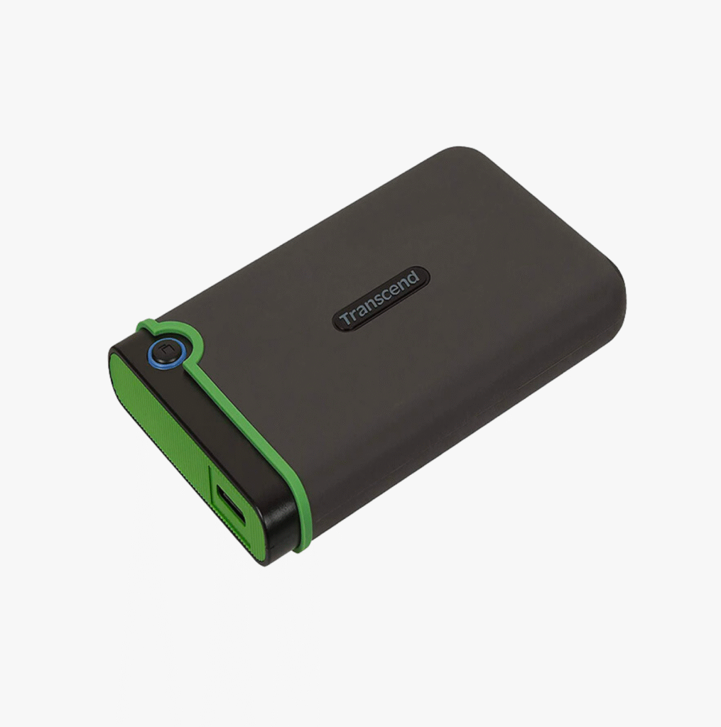 Transcend StoreJet 25M3 External Hard Drive | 2TB / 4TB | USB 3.1 Gen 1 | Shock-Resistant & Portable