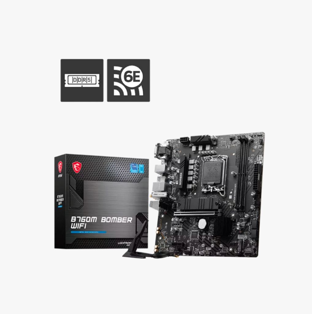 MSI PRO B760M-Bomber WIFI Motherboard | Intel 14th/13th/12th Gen | DDR5 Support