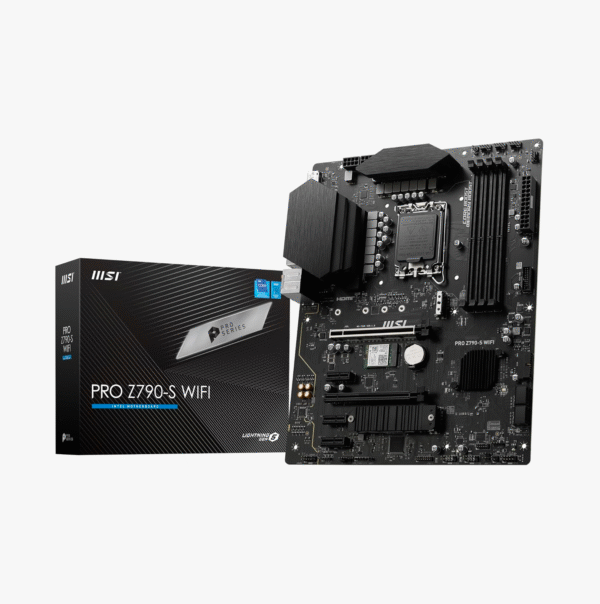 MSI PRO Z790-S WIFI Gen5 Motherboard | Intel 14th/13th/12th Gen | DDR5 | PCIe 5.0 MSI PRO Z790-S WIFI Gen5 Motherboard | Intel 14th/13th/12th Gen | DDR5 | PCIe 5.0