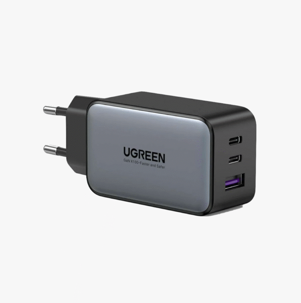 Ugreen Nexode 65W USB C GaN Wall Charger – 3 Ports (Model 10335)