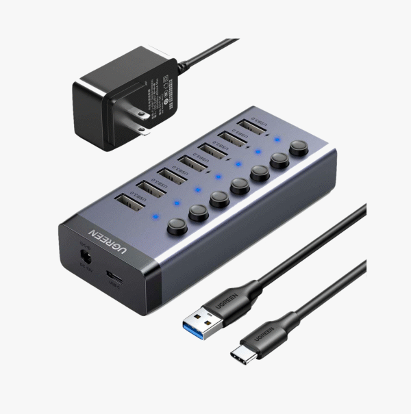 UGREEN 7-Port USB 3.0 Hub with USB-B to USB 3.0 Cable UGREEN 7-Port USB 3.0 Hub with USB-B to USB 3.0 Cable