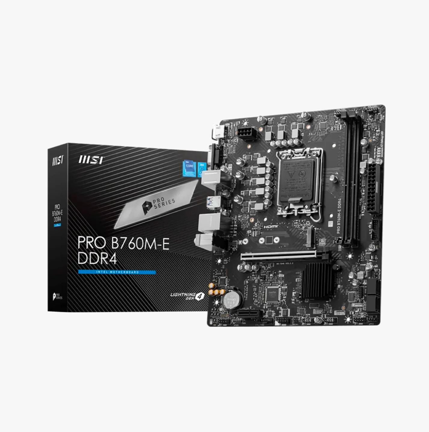 MSI PRO B760M-E DDR4 | Intel 14th/13th/12th Gen | mATX Motherboard