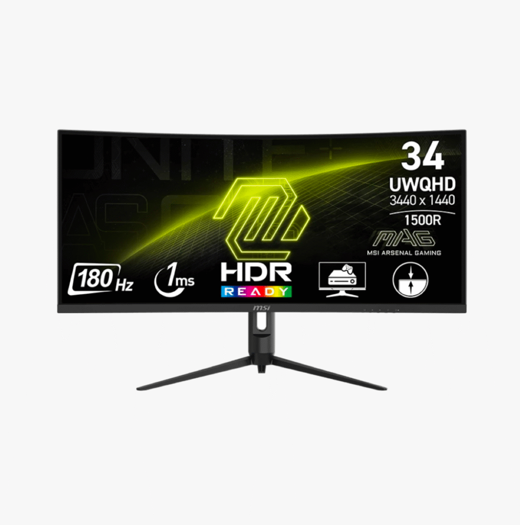 MSI MAG 342CQR E2 – 34" Curved QHD Gaming Monitor
